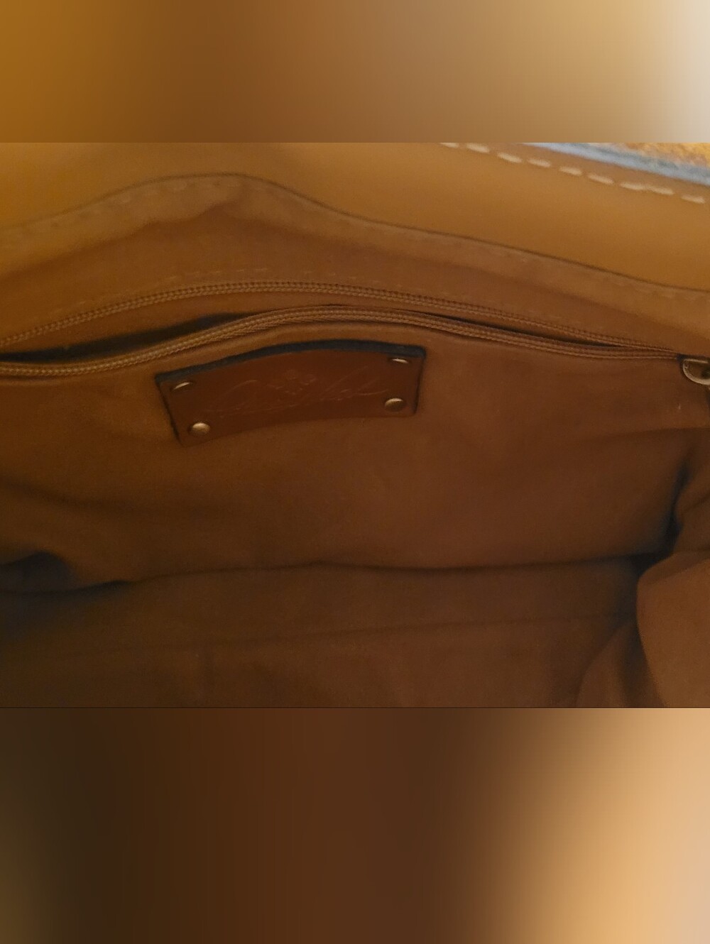 Patricia Nash Caramel Tan Leather Crossbody w Coin Pouch NWOT & Dustbag - Picture 9 of 13